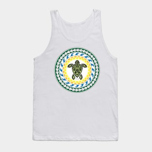 Tribal Turtle Tattoo Mandala Maui Tank Top